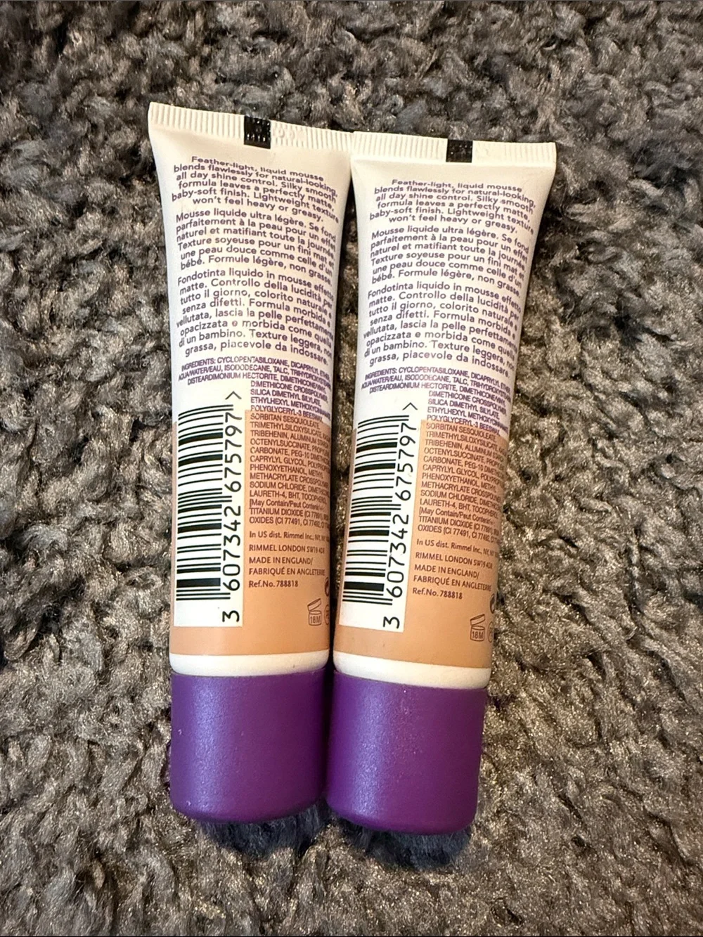 Rimmel London Stay Matte Liquid Mousse Foundation - Soft Beige 200 (2 Pack)